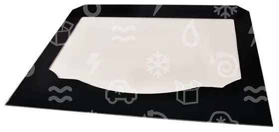 sklo dveří trouby MORA / GORENJE, vnitřní, 859298